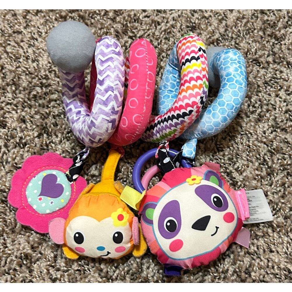 Infantino Spiral Plush Wrap Around Car Seat Activity Toy
